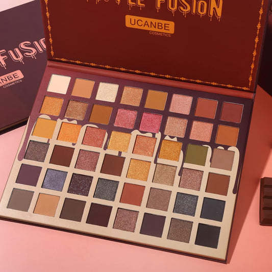 UCANBE Toffee Fusion Nude Eyeshadow Palette – 48 High Pigment Neutral Shades for Versatile Makeup Looks