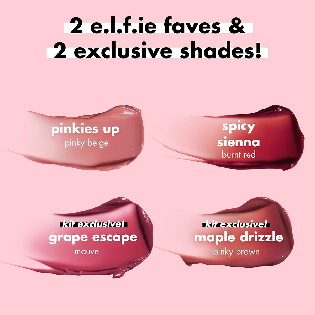 E.L.F. Glossy Lip Stain Collection - 4-Day Shade Kit