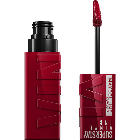Maybelline Super Stay Vinyl Ink Longwear Liquid Lipcolor - Royal Deep Wine Red & Charmed Pink, 0.14 Fl Oz