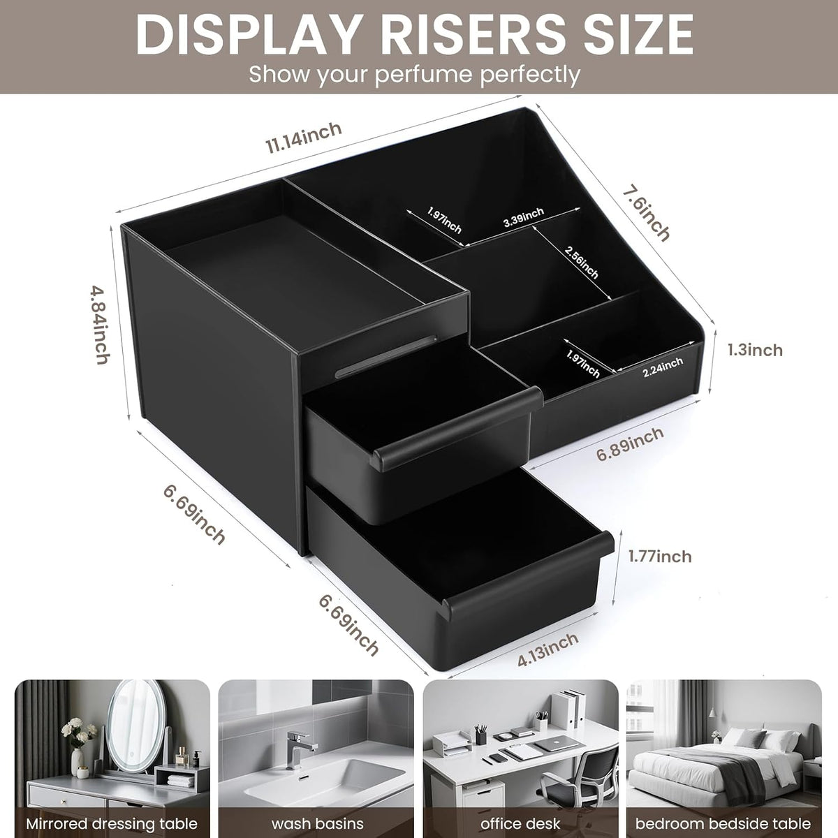 Cologne Organizer for Men,Cologne Stand,Bathroom Organizer,Mens Room Decor