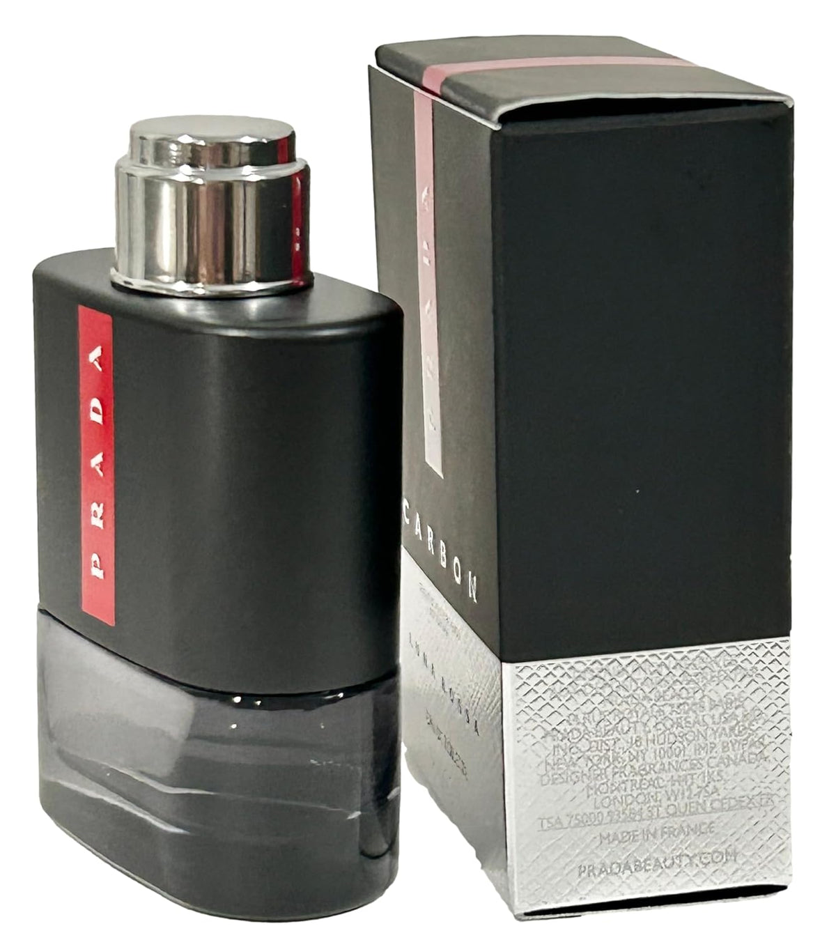 Discover the Elegance of Prada Luna Rossa Carbon Pour Homme Mini Eau de Toilette - 9 ml of Sophistication