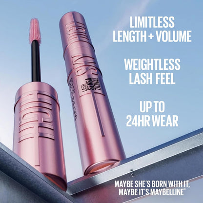 Elevate Your Lash Game with Maybelline Lash Sensational Sky High Washable Mascara - Unleash Volume, Length, and Definition in Stunning Blackest Black