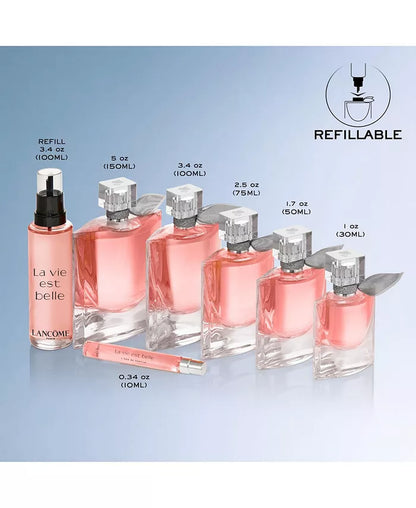 La Vie Est Belle Eau De Parfum Women'S Fragrance Refillable, 3.4 Oz.