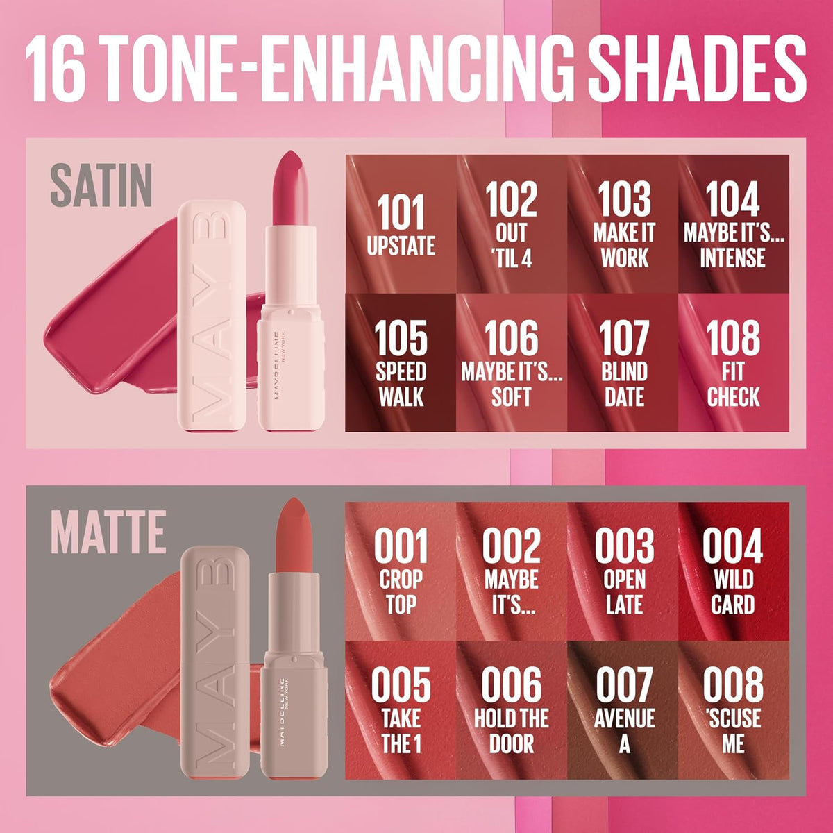 Maybelline Hydrating Serum Lipstick with 8 Hours of Moisture and Hyaluronic Acid, Crop Top (Light Nude Pink Matte)