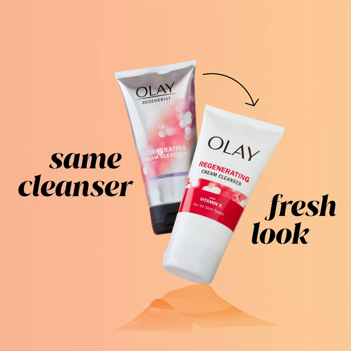 Olay Regenerist Vitamin C and BHA Infused Cream Face Wash - Scented - 5 Fl Oz