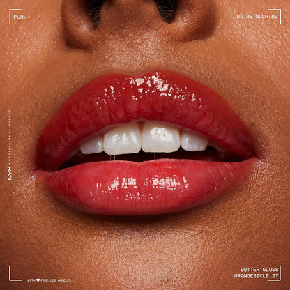 NYX Professional Makeup Butter Gloss - Non-Sticky Lip Gloss in Orangesicle (Orange)