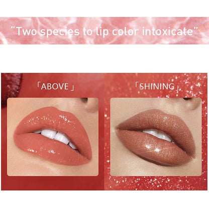MAEPEOR 8-Piece Shiny Glossy Lip Gloss Set - Non-Sticky, Moisturizing, Long-Lasting Liquid Lipstick with High Shine & Shimmer for Women and Girls (Set 01)