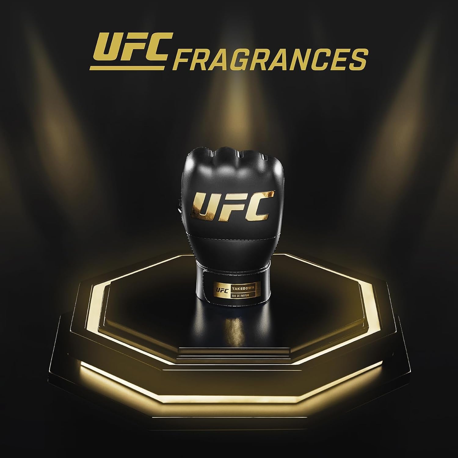 UFC Takedown - Cologne for Men and Body Spray Set - Marine Amber Perfume for Men with Mint Pepper Patchouli Notes - Long Lasting Scent - 2 Pc