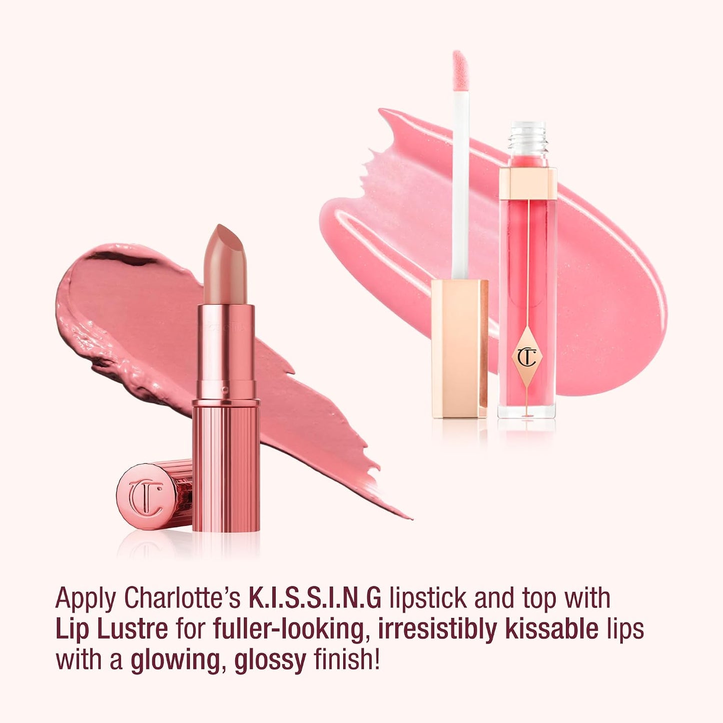 Charlotte Tilbury Icon Baby Lip Duo Set - Mini Lipstick and Full-Size Gloss