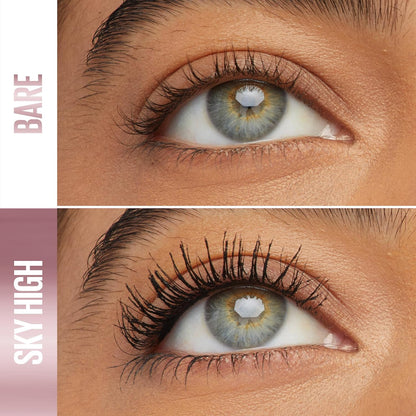 Elevate Your Lash Game with Maybelline Lash Sensational Sky High Washable Mascara - Unleash Volume, Length, and Definition in Stunning Blackest Black