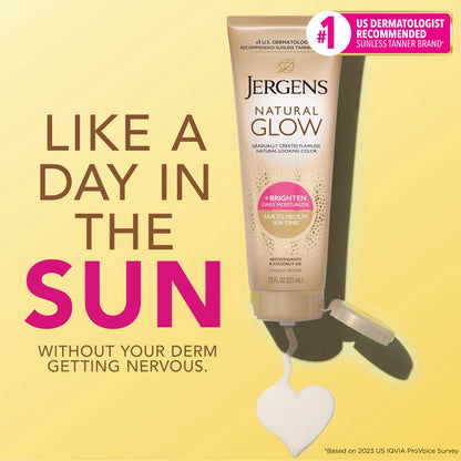 Natural Glow Daily Moisturizer and Sunless Self-Tanning Lotion for Fair to Medium Skin, 7.5 Fl Oz
