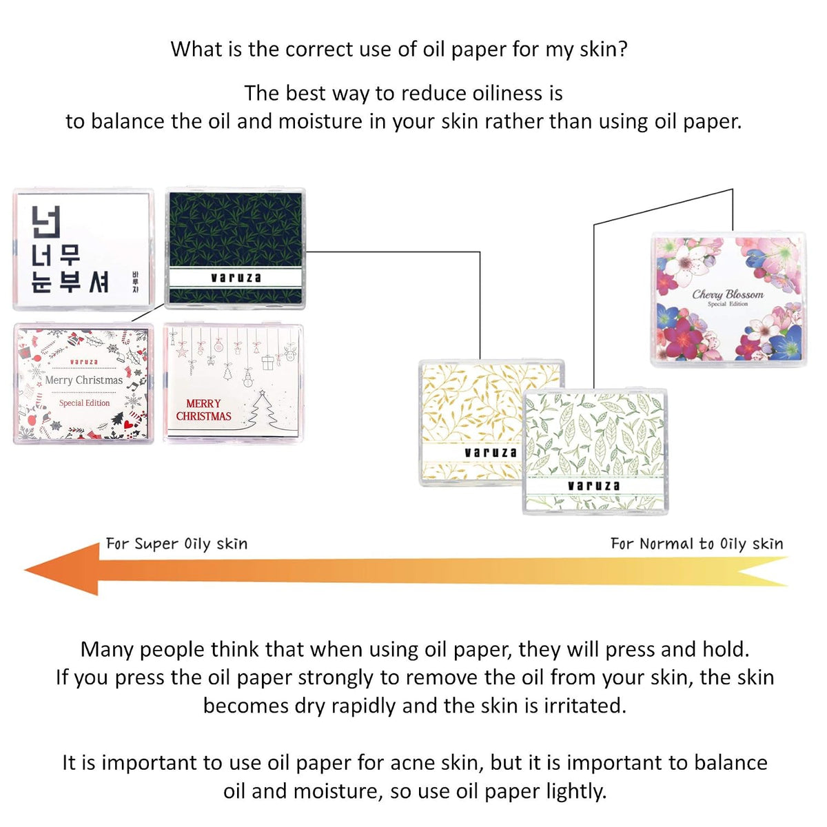 Cherry Blossom Natural Oil Blotting Paper with Mirror Case - 100 Sheets, Korean Skincare Essential