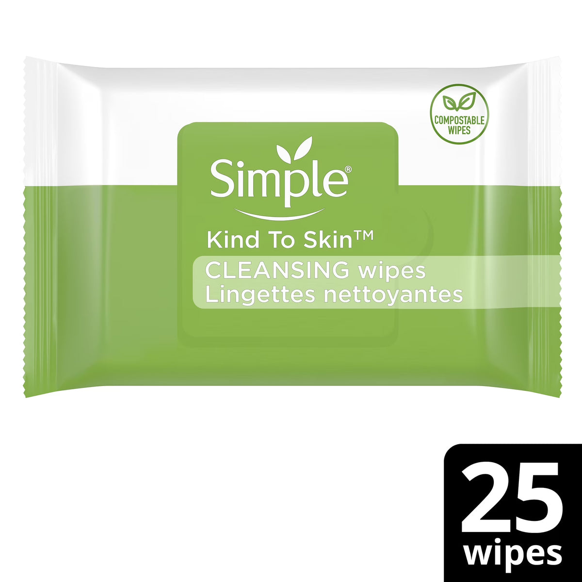 Kind to Skin Facial Cleansing Wipes - Gentle and Effective Makeup Remover, Free from Colorants, Artificial Fragrances, and Harsh Chemicals, 25 Wipes