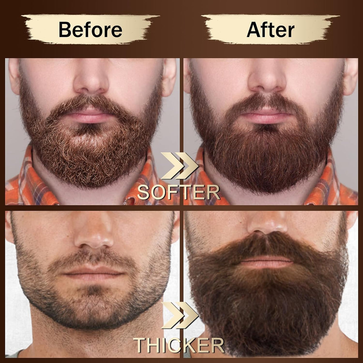 XIKEZAN Men's Beard Grooming and Care Set with Beard Serum, Wash, Oil, Balm, Comb, Brush, Scissors, Bag, and Ebook - Ideal Birthday and Holiday Gifts for Him, Dad, Husband, and Brother