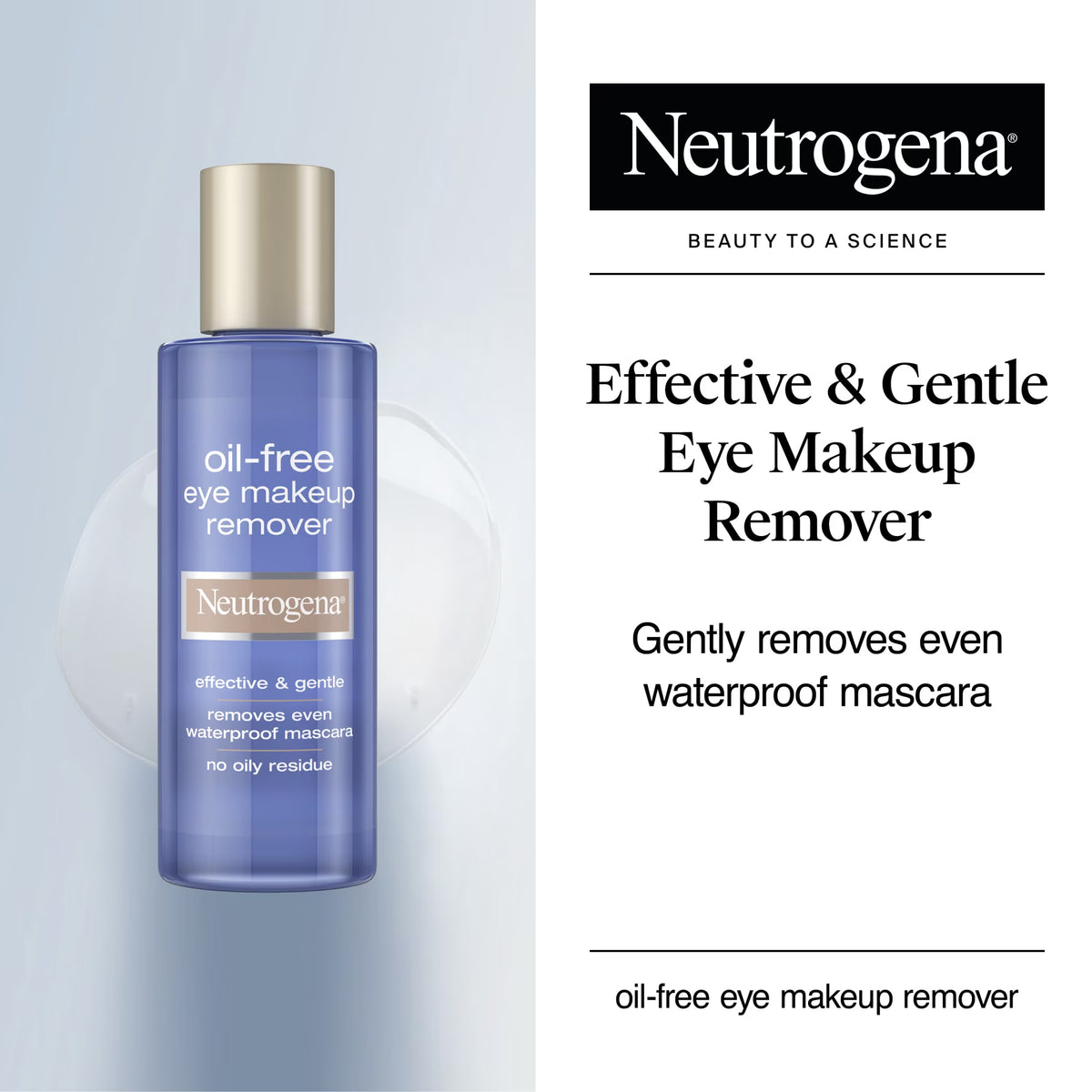 Gentle Oil-Free Eye Makeup Remover and Face Cleanser, 8.0 Fl Oz