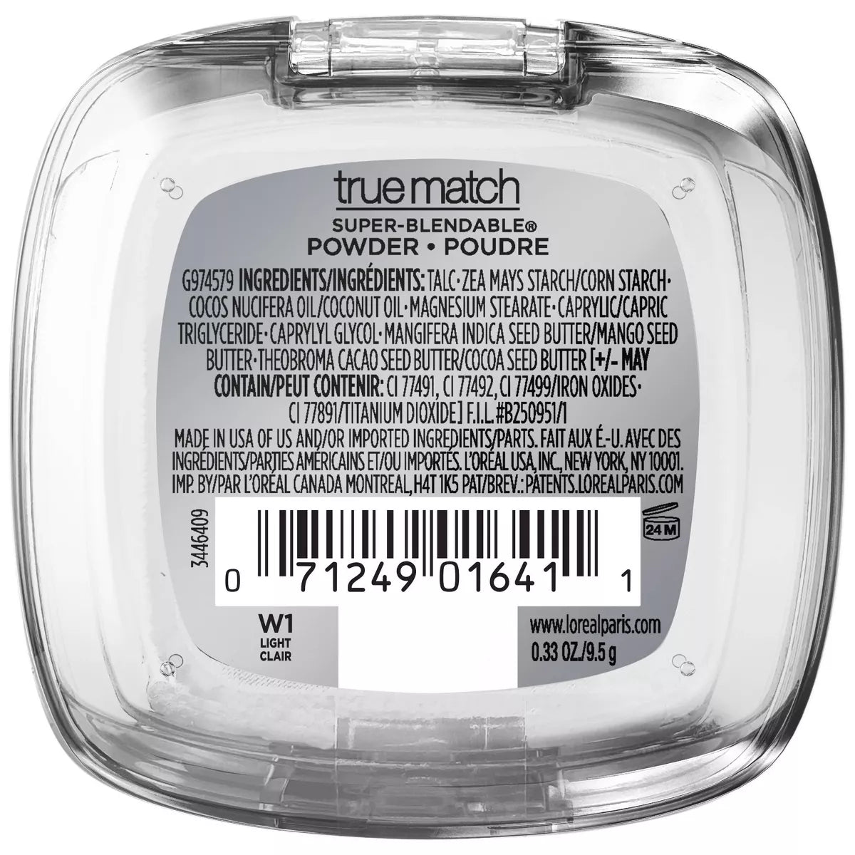 L'Oreal Paris True Match Super Blendable Oil-Free Pressed Powder, 0.33 oz