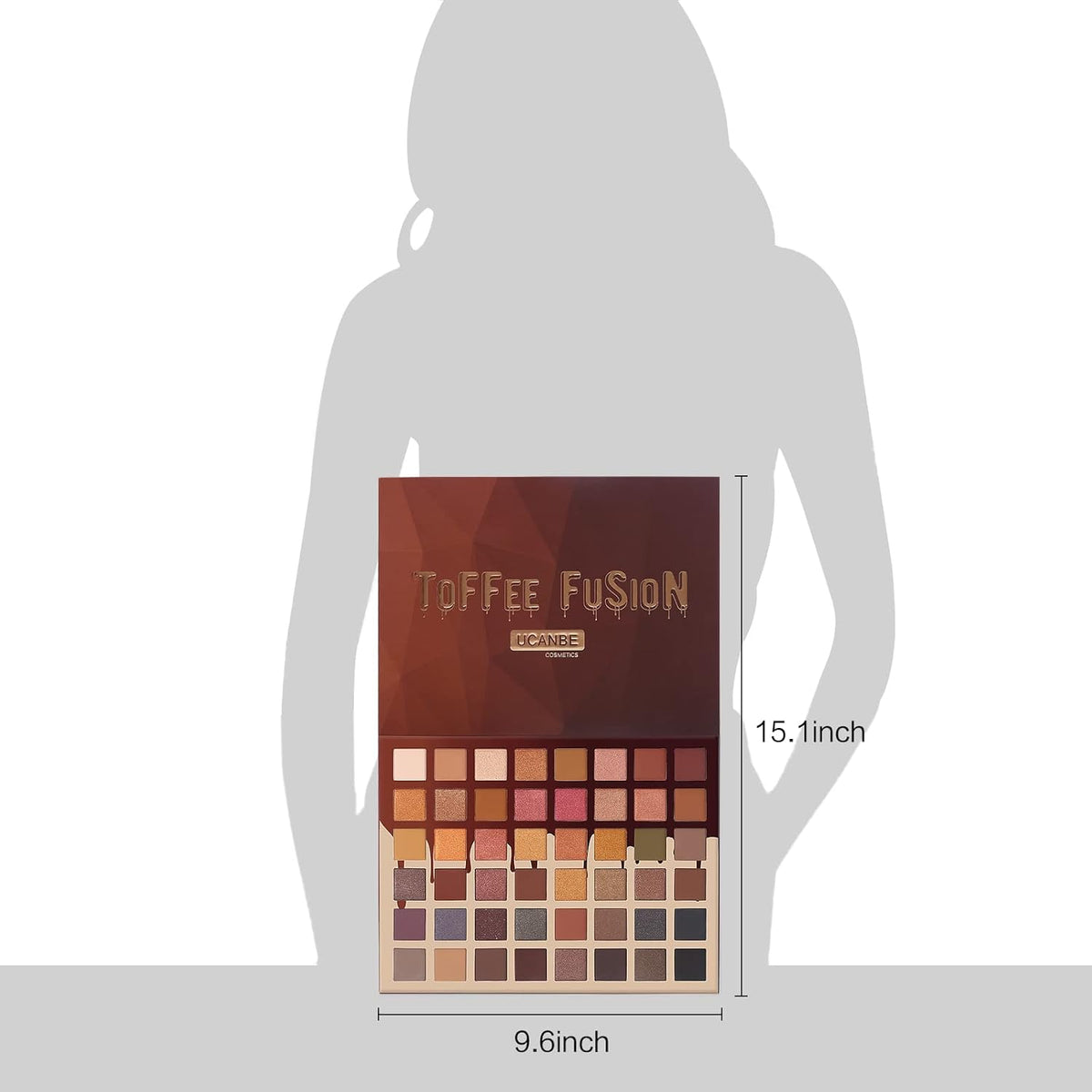 UCANBE Toffee Fusion Nude Eyeshadow Palette – 48 High Pigment Neutral Shades for Versatile Makeup Looks