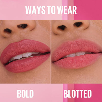 Maybelline Hydrating Serum Lipstick with 8 Hours of Moisture and Hyaluronic Acid, Crop Top (Light Nude Pink Matte)