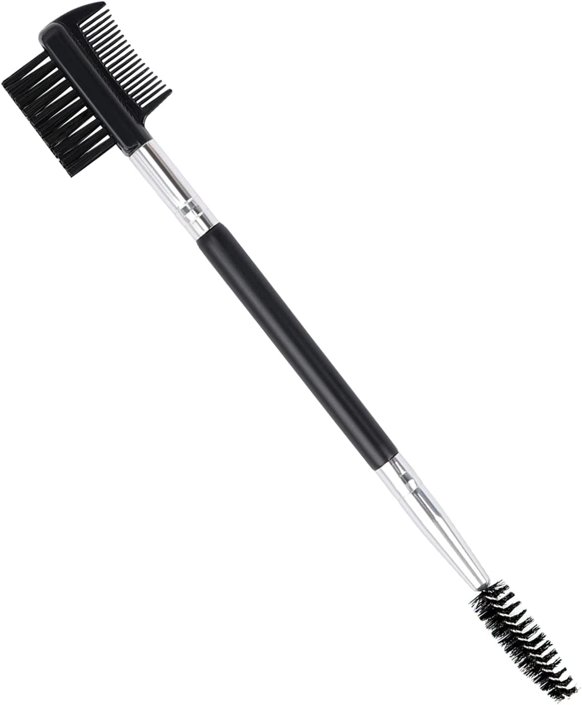 Triple-Head Eyebrow and Eyelash Shaping Tool with Dual-Head Comb and Brush