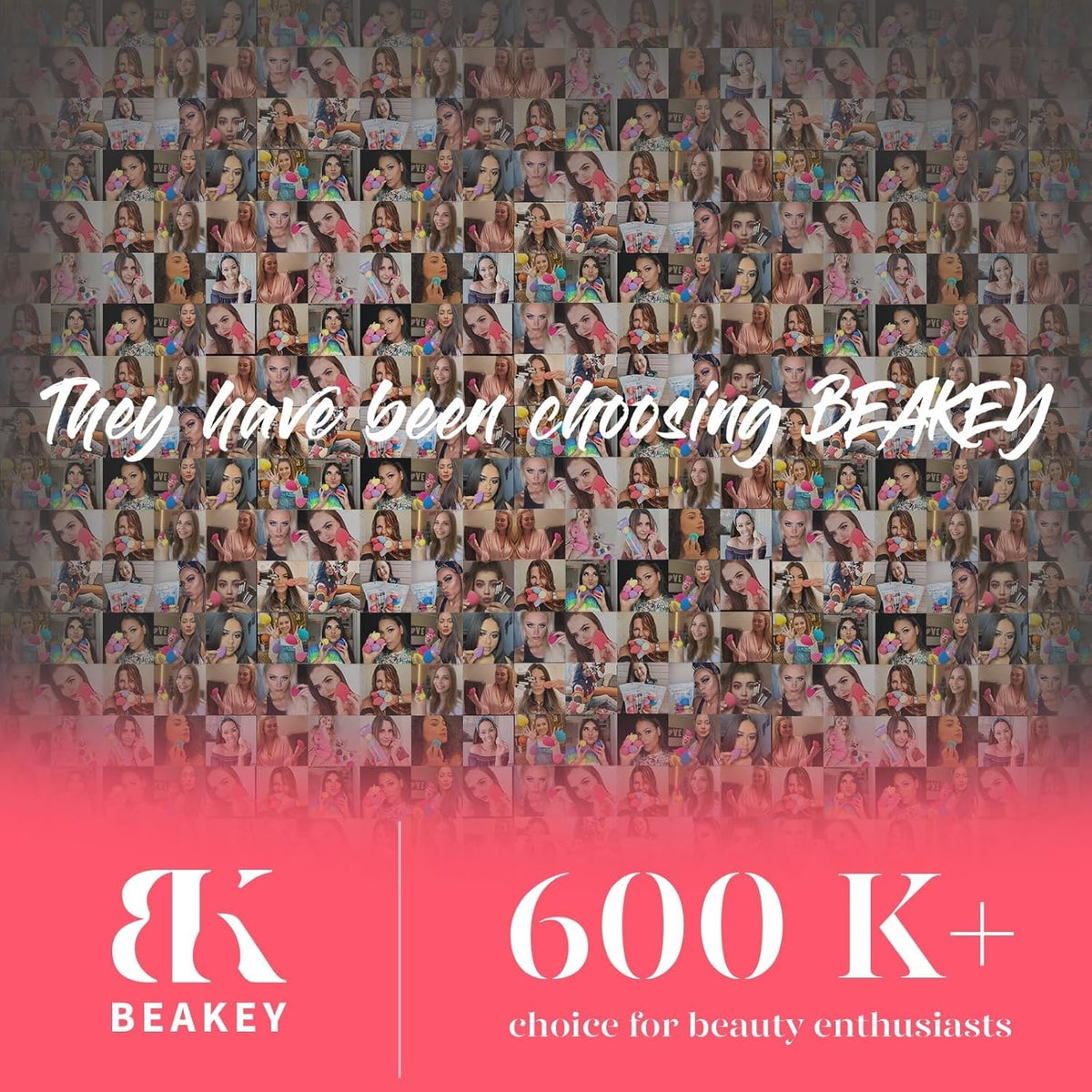 BEAKEY Professional Makeup Sponge Set - 5 Pack Foundation Blending Sponges and Soft Applicators