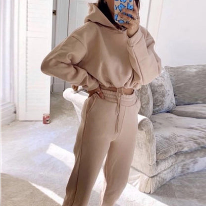 Women's Two-Piece Hoodie and Jogger Tracksuit