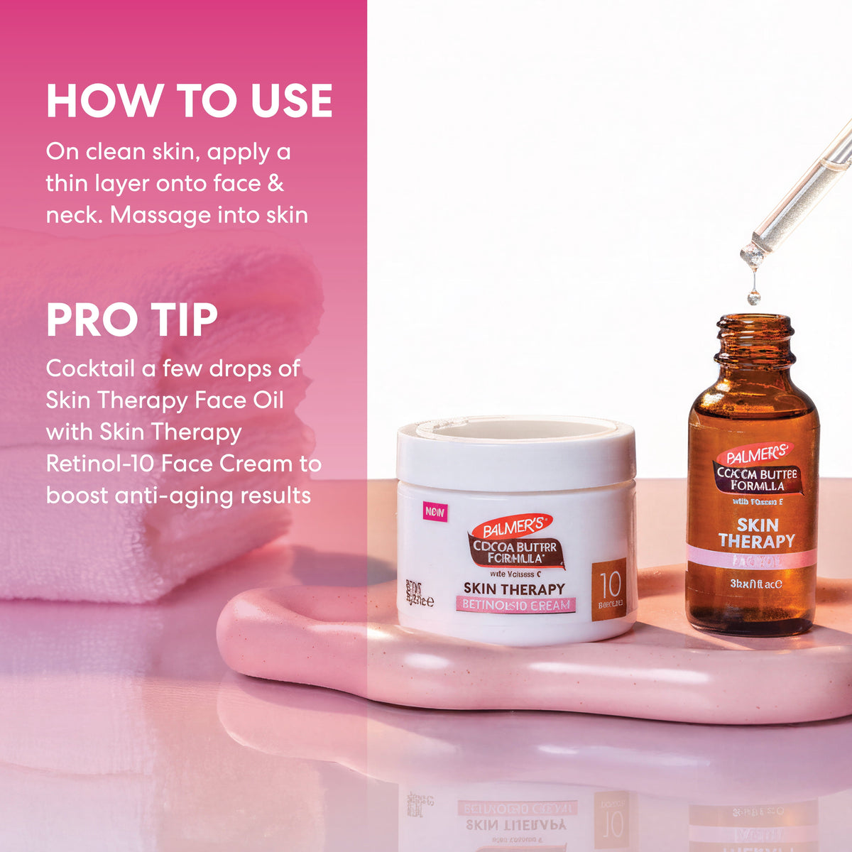 Cocoa Butter Formula Rosehip Fragrance Skin Therapy Oil for Face with Vitamin C and Retinol, 1 Fl Oz