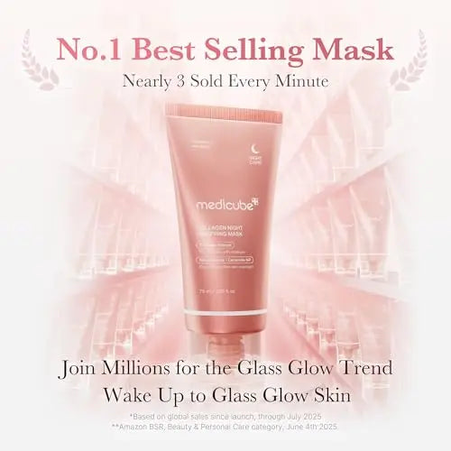 Revitalize Your Skin Overnight with Medicube Korean Collagen Peel-Off Facial Mask & Jelly Cream - Perfect for All Skin Types!