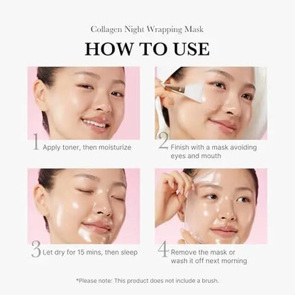 Revitalize Your Skin Overnight with Medicube Korean Collagen Peel-Off Facial Mask & Jelly Cream - Perfect for All Skin Types!