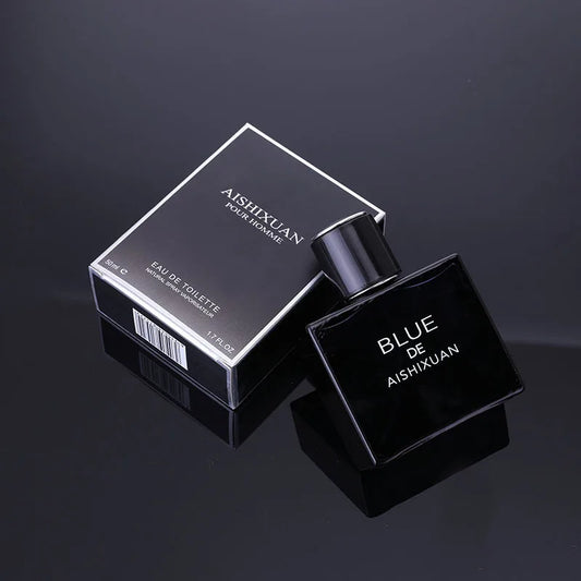 Elevate Your Scent Game with Our 100ml Blue Designer Cologne for Men - Long-Lasting Gulong Perfume in a Stunning Glass Bottle with Original Ocean-Inspired Fragrance