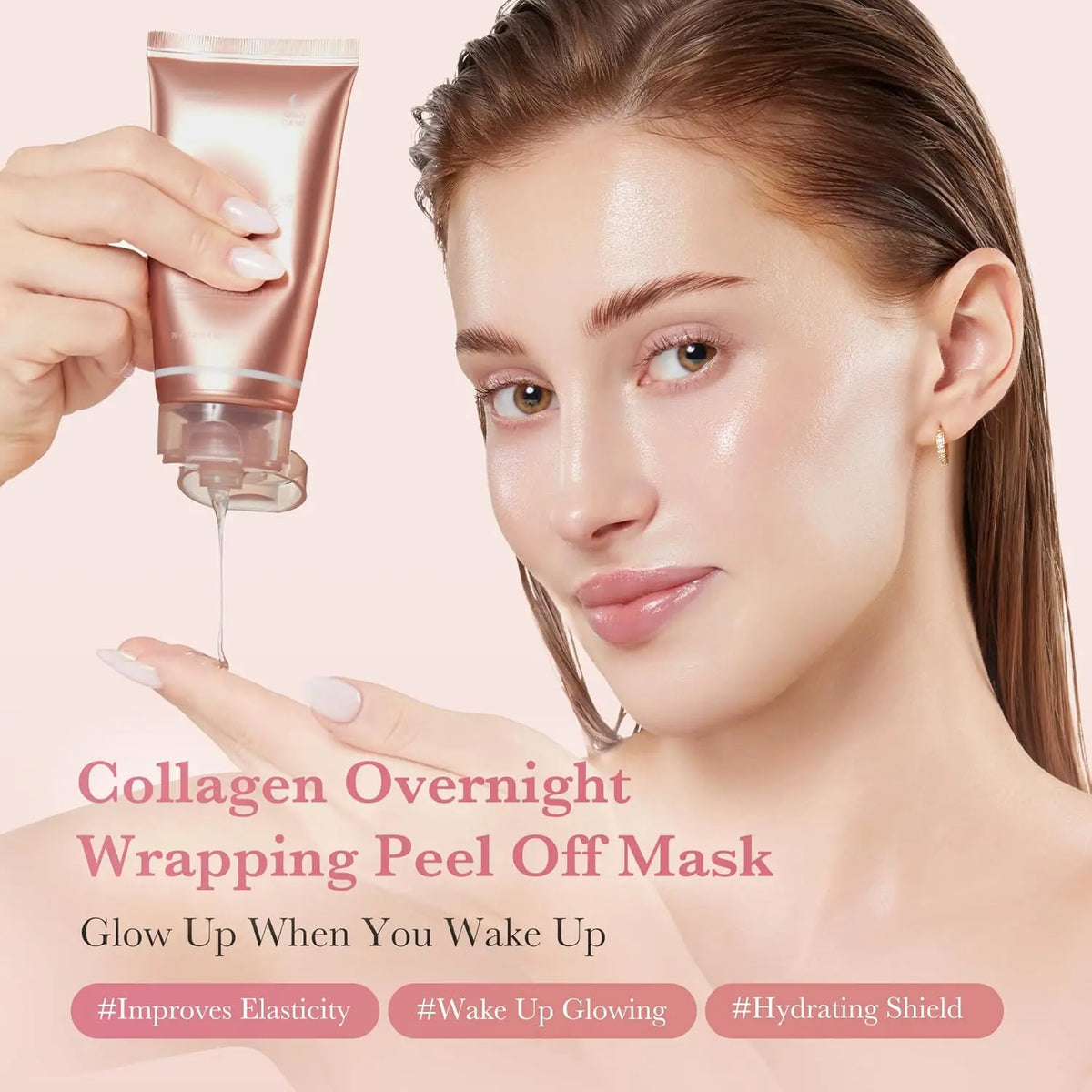 Revitalize Your Skin Overnight with Medicube Korean Collagen Peel-Off Facial Mask & Jelly Cream - Perfect for All Skin Types!