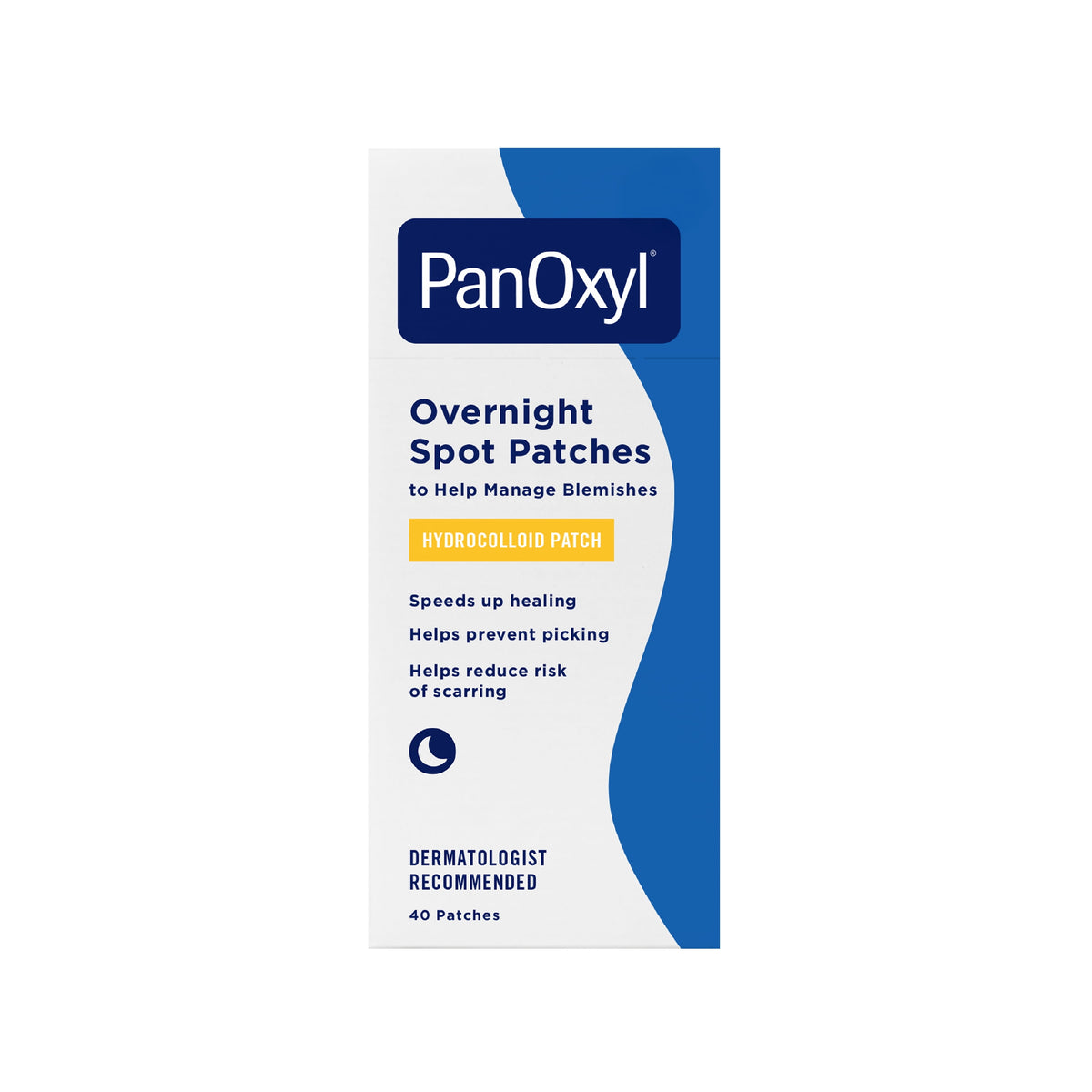 PM Overnight Spot Treatment Patches, Clear Hydrocolloid Dots, 40 Count