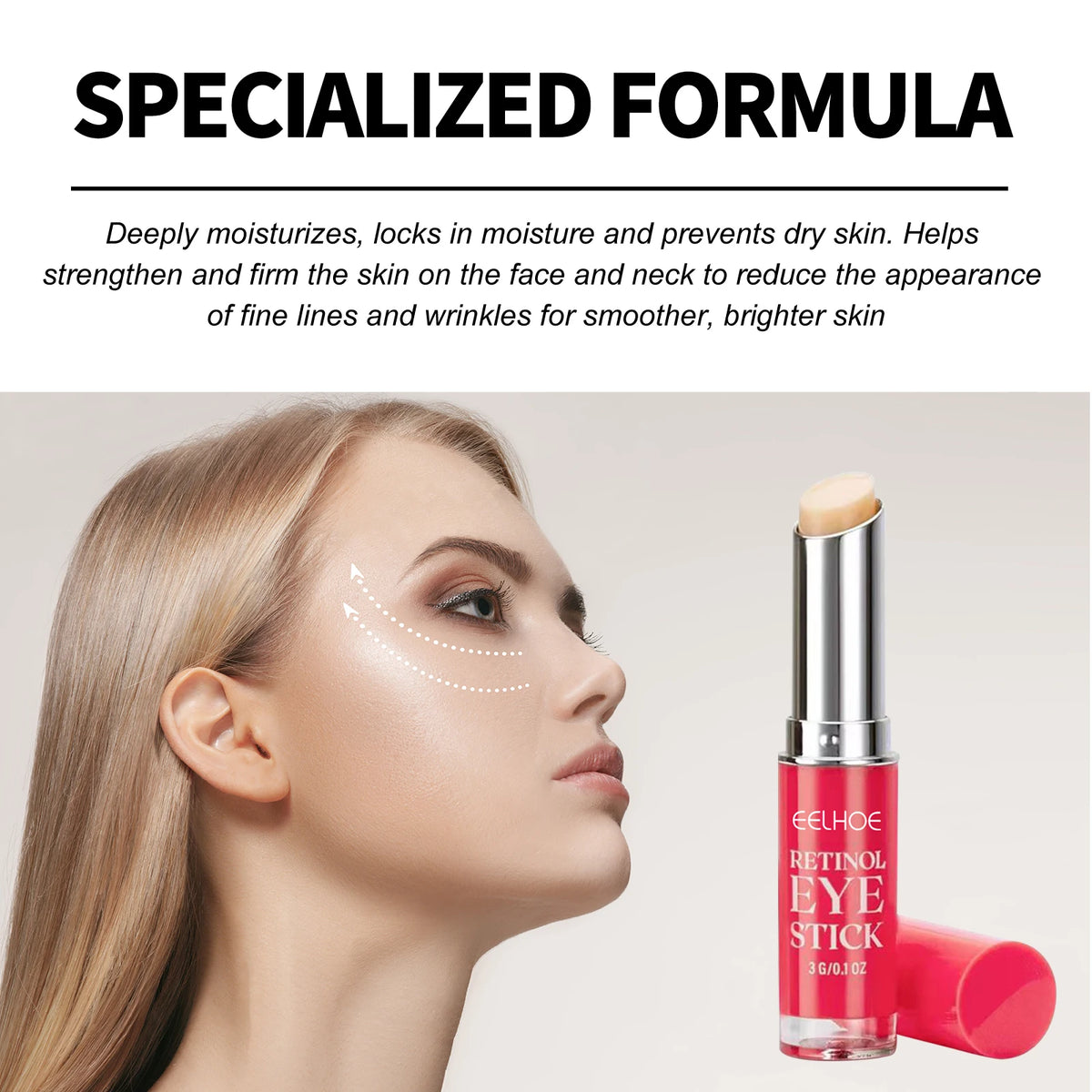 Revitalize Your Eyes: Retinol Eye Cream Stick for Dark Circles, Puffiness, and Youthful Firmness