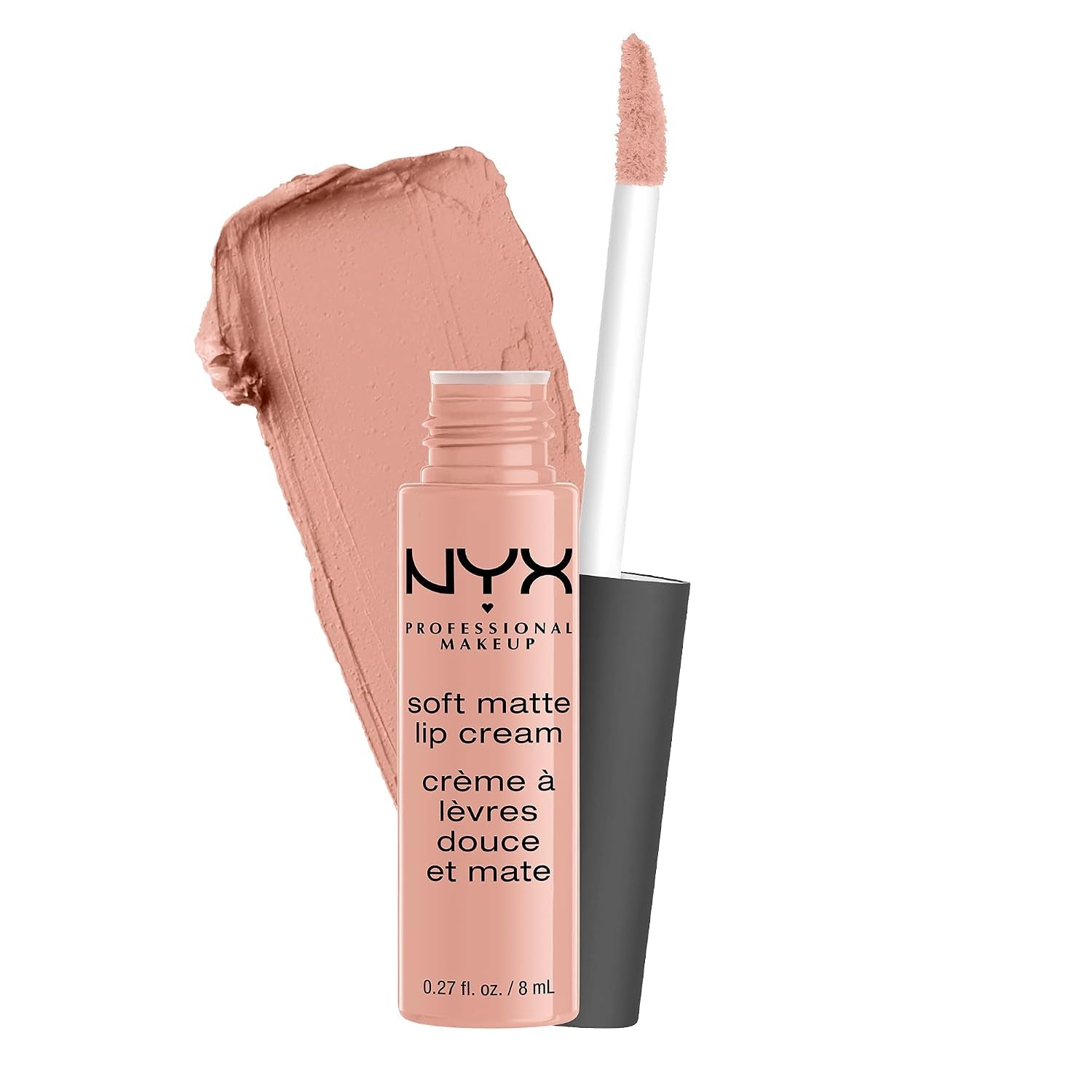 NYX Professional Makeup Soft Matte Lip Cream - Lightweight Liquid Lipstick in Cairo (Matte Pure Nude)