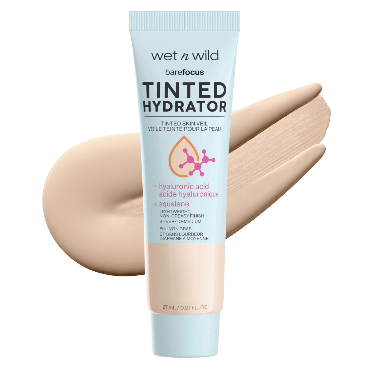 Bare Focus Tinted Hydrator - Tinted Skin Veil, Light Medium, 0.91 Fl Oz