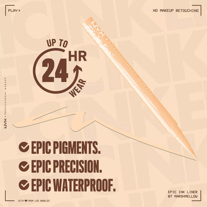 NYX Professional Makeup Epic Ink Eyeliner - 0.03 Fl Oz