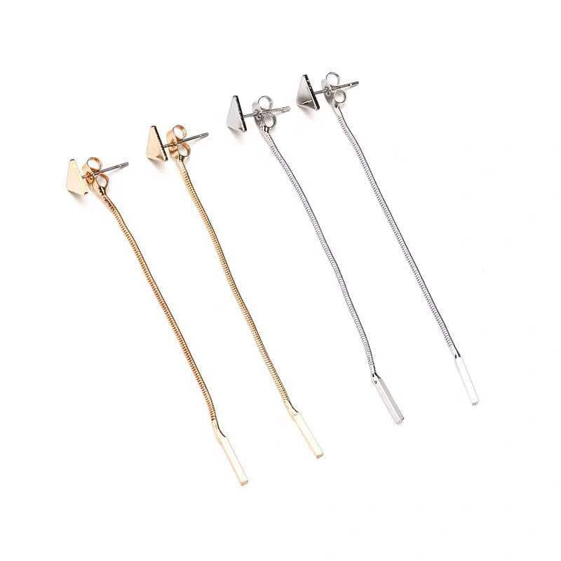 Elegant Triangle Tassel Earrings for Women