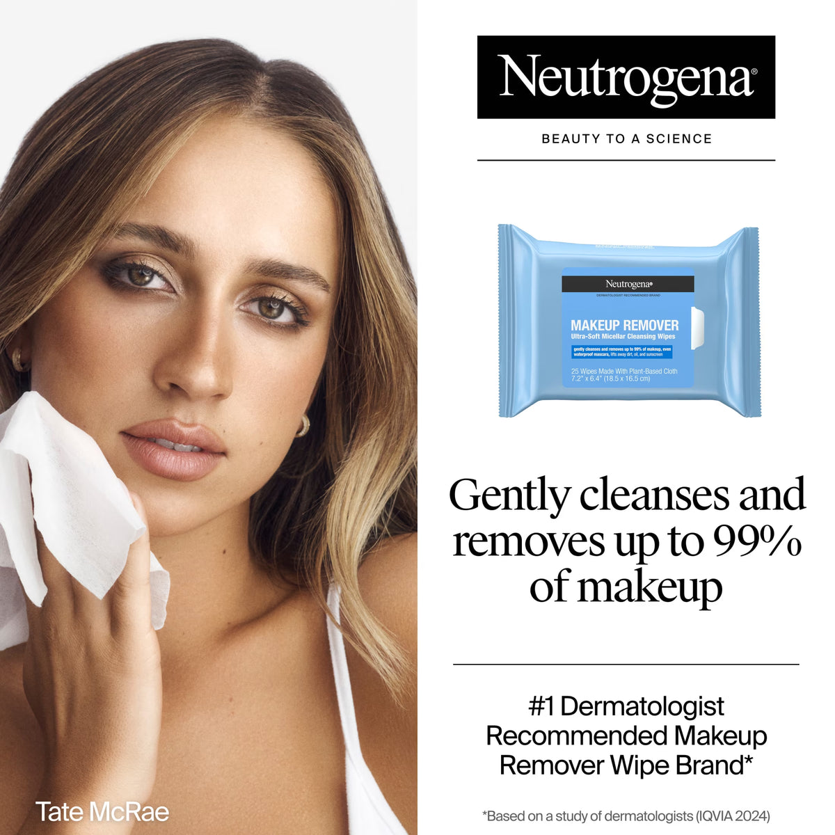 Makeup Remover and Cleansing Towelettes, 25 Count
