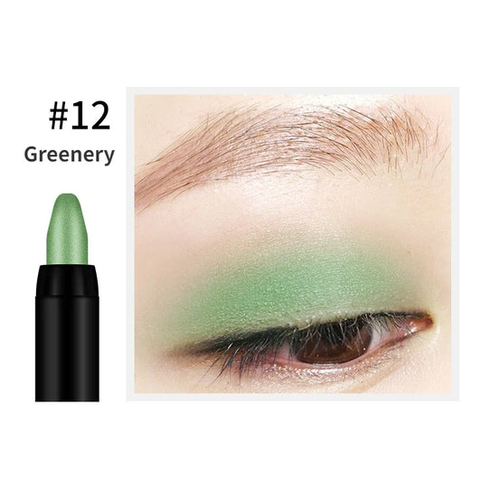 Bling Eye Shadow Pen 16 Colors Eyeshadow Stick Eyeshadow Palettes Women Bling Silkworm Pen Pearlescent Eye-Shadow Glitter Pencil