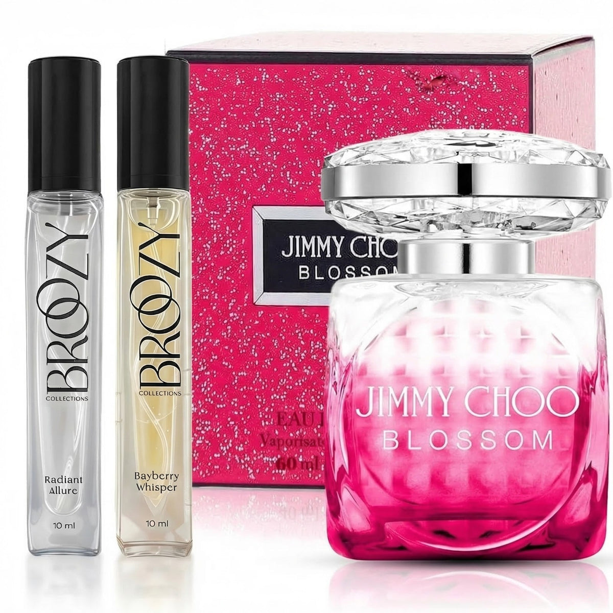 Jimmy Choo Blossom Women's Perfume Set (60ml) with Two Travel-Size Fragrances