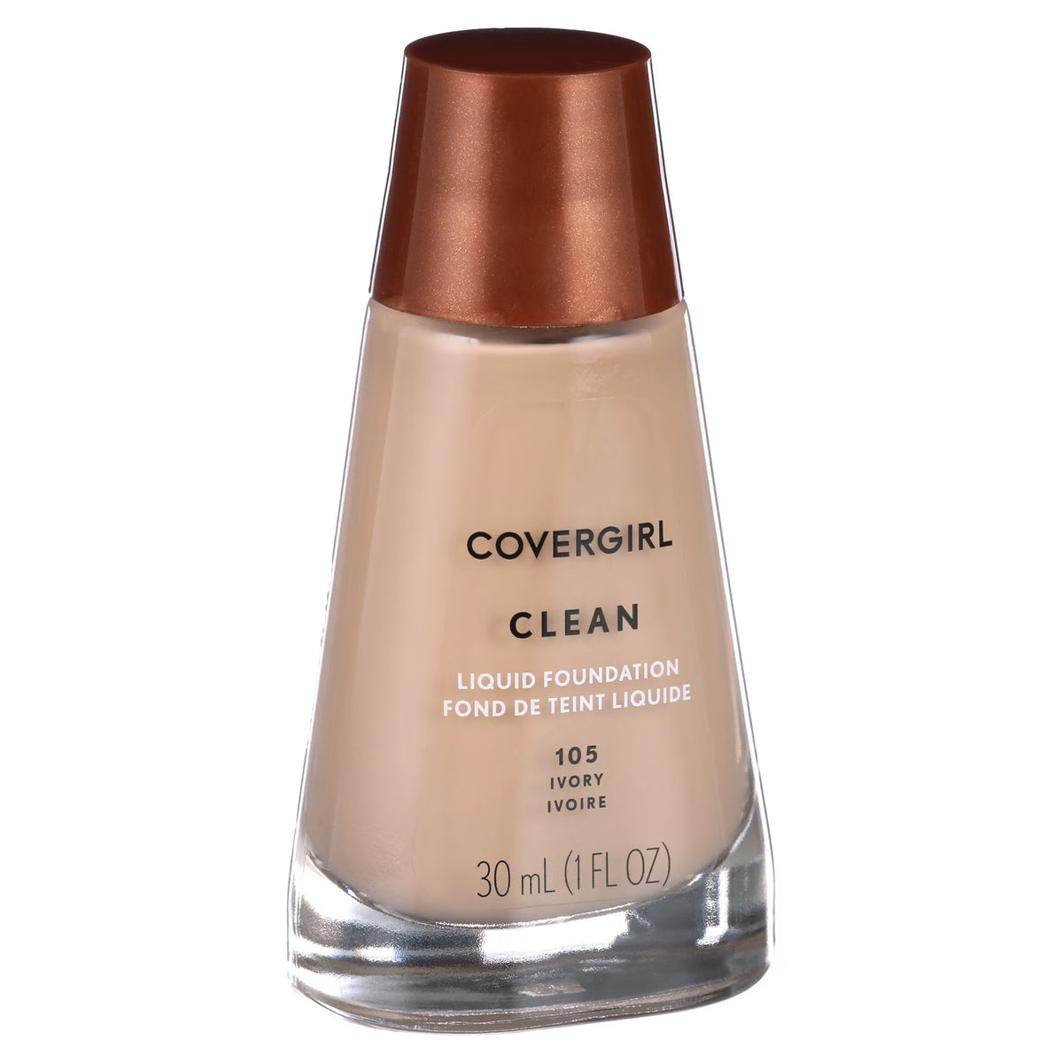 COVERGIRL Clean Liquid Foundation – 105 Ivory, 1 fl oz