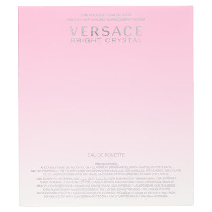 Indulge in Elegance: Versace Bright Crystal Eau de Toilette Spray for Women - 3 oz of Timeless Floral Bliss