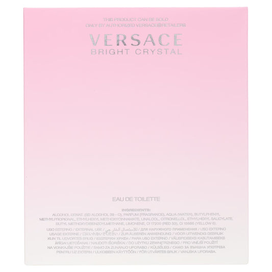 Indulge in Elegance: Versace Bright Crystal Eau de Toilette Spray for Women - 3 oz of Timeless Floral Bliss