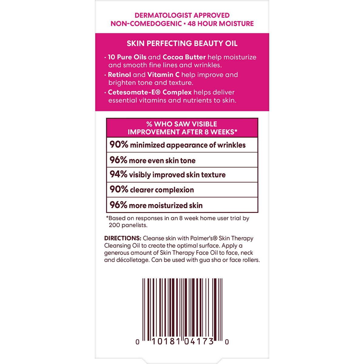 Cocoa Butter Formula Rosehip Fragrance Skin Therapy Oil for Face with Vitamin C and Retinol, 1 Fl Oz