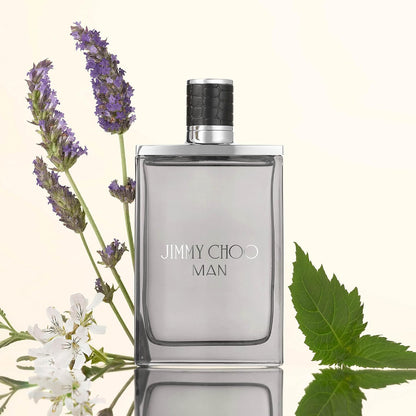 JIMMY CHOO Man Eau De Toilette - Men's Aromatic Fougere Woody Fragrance with Notes of Lavender, Pink Pepper, and Patchouli