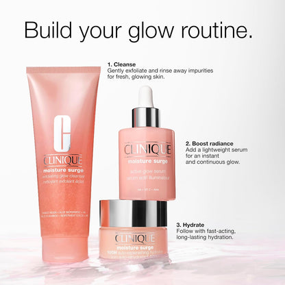 Clinique Moisture Surge 100H Auto-Replenishing Hydrator Oil Free Face Moisturizer | with Hyaluronic Acid, Aloe Bioferment and Vitamins C + E | for All Skin Types | Hydrating + Moisturizing