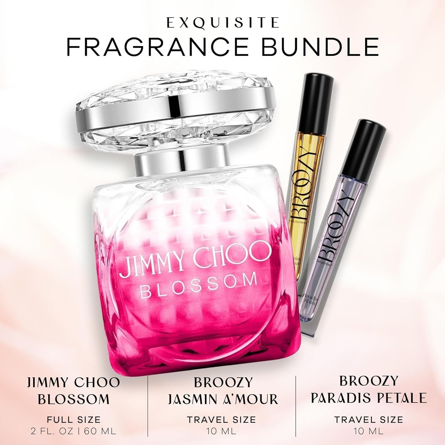 Jimmy Choo Blossom Women's Perfume Set (60ml) with Two Travel-Size Fragrances