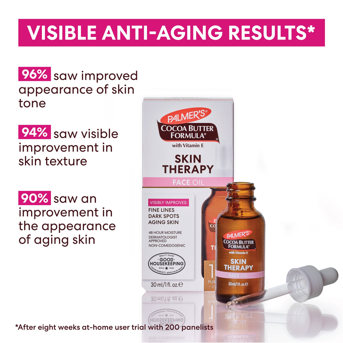 Cocoa Butter Formula Rosehip Fragrance Skin Therapy Oil for Face with Vitamin C and Retinol, 1 Fl Oz