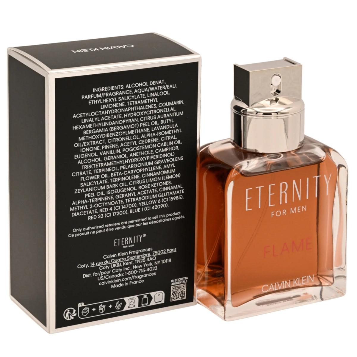 Eternity Flame by Calvin Klein Men's Eau de Toilette 3.3 oz - New in Box
