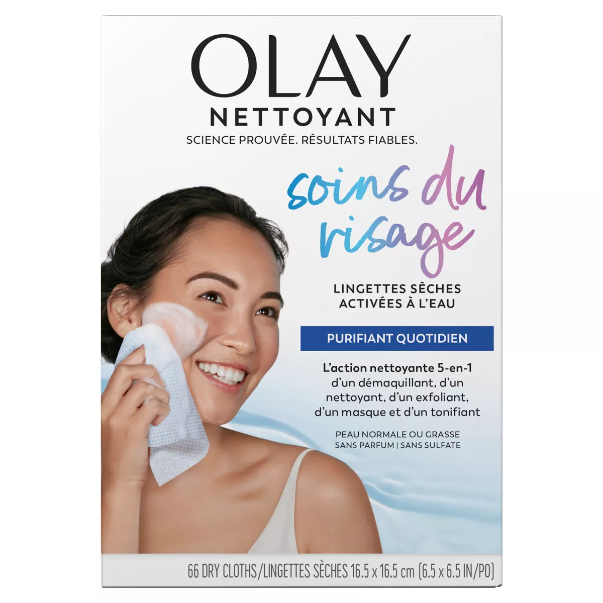 Olay Daily Facials Unscented Makeup Remover Cleansing Wipes - 66 Count