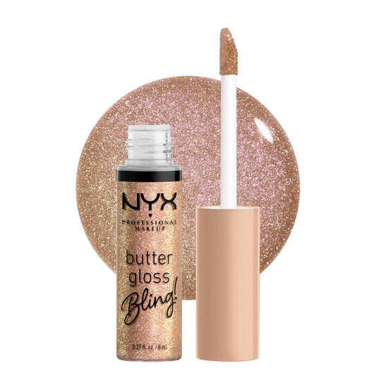 NYX Professional Makeup Butter Gloss Bling - Non-Sticky, Shiny Vegan Lip Gloss for a Radiant Finish